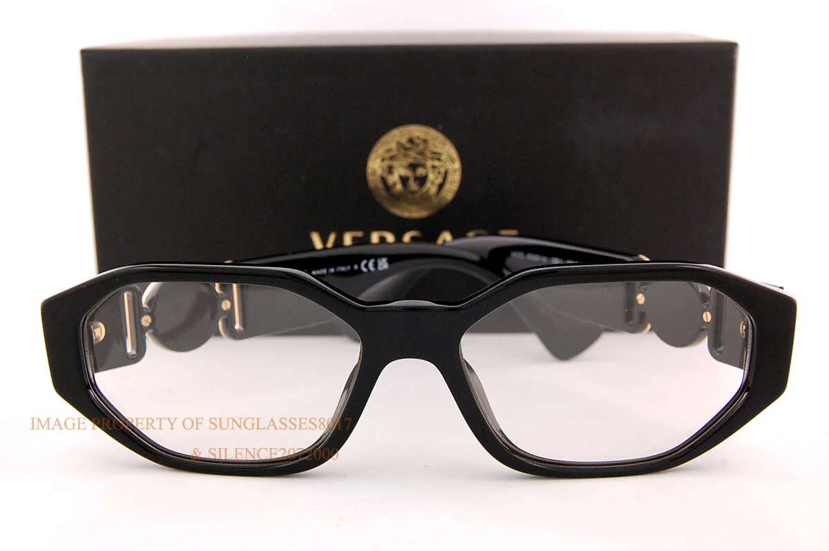 Brand New VERSACE Eyeglass Frames 3320U GB1 Black For Men Women Size 56mm 2