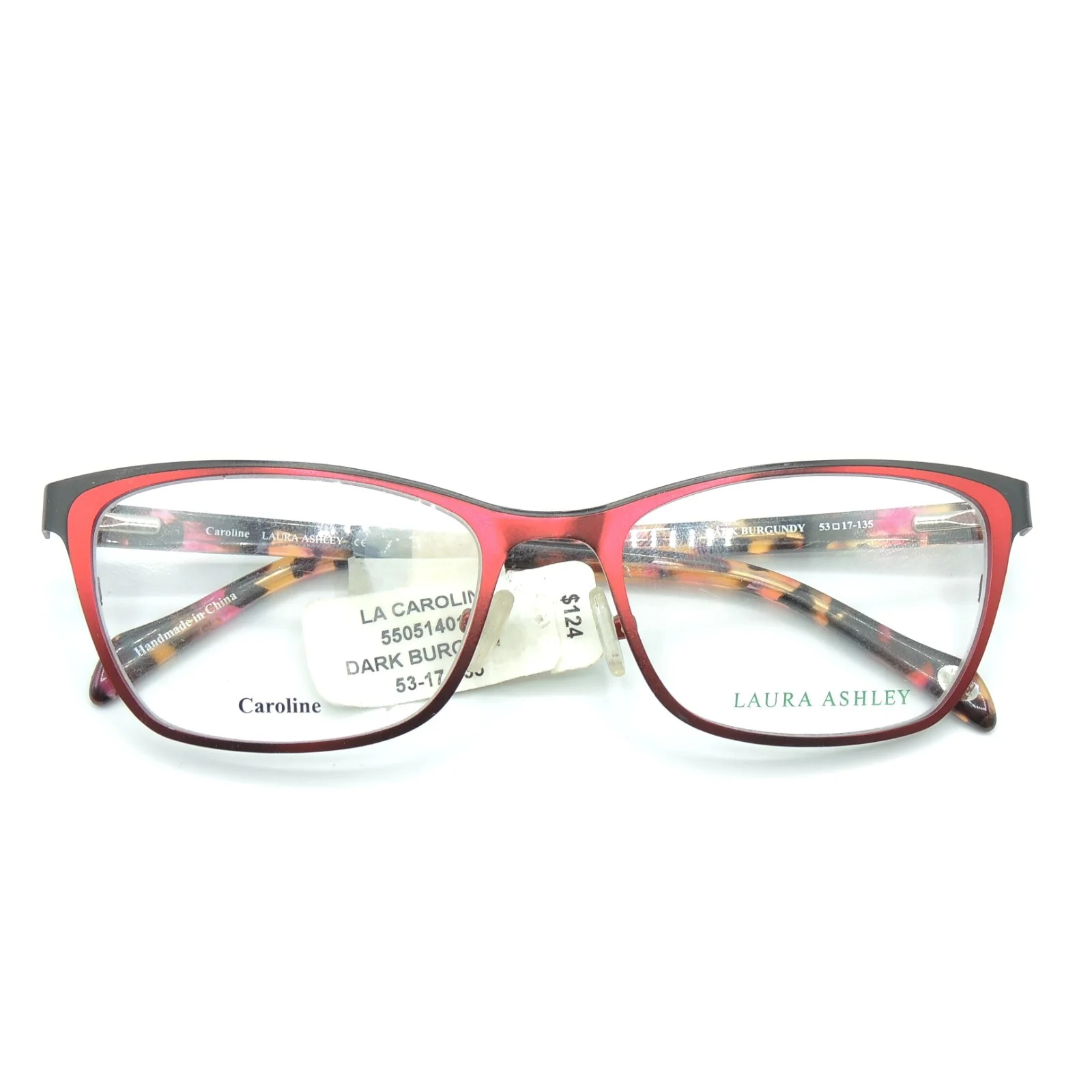 Laura Ashley Caroline Dark Burgundy Eyeglass Frame 53 17 135 2