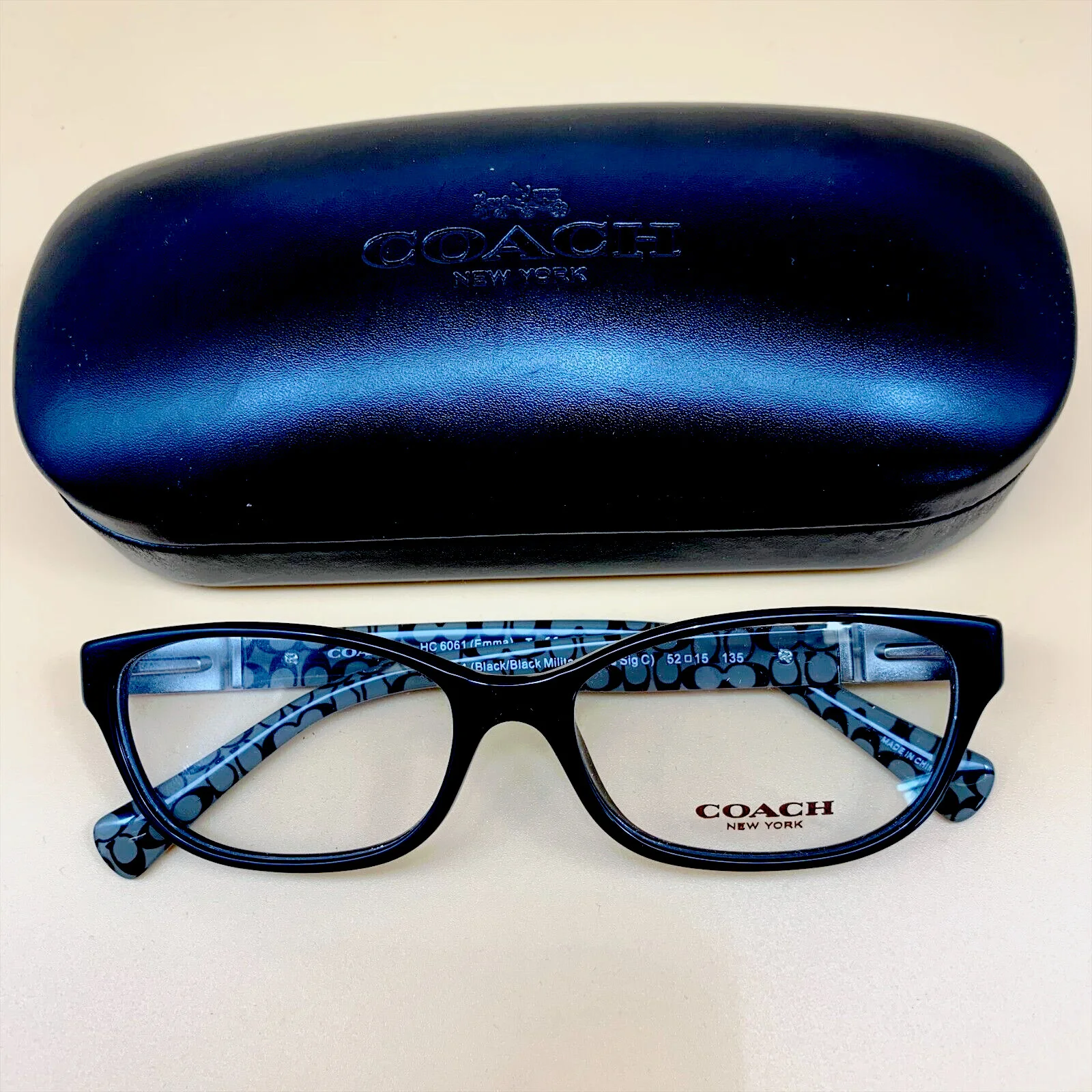 NEW BEBE BB5075 001 JET BLACK AUTHENTIC DESIGNER FRAMES EYEGLASSES 52-17 3