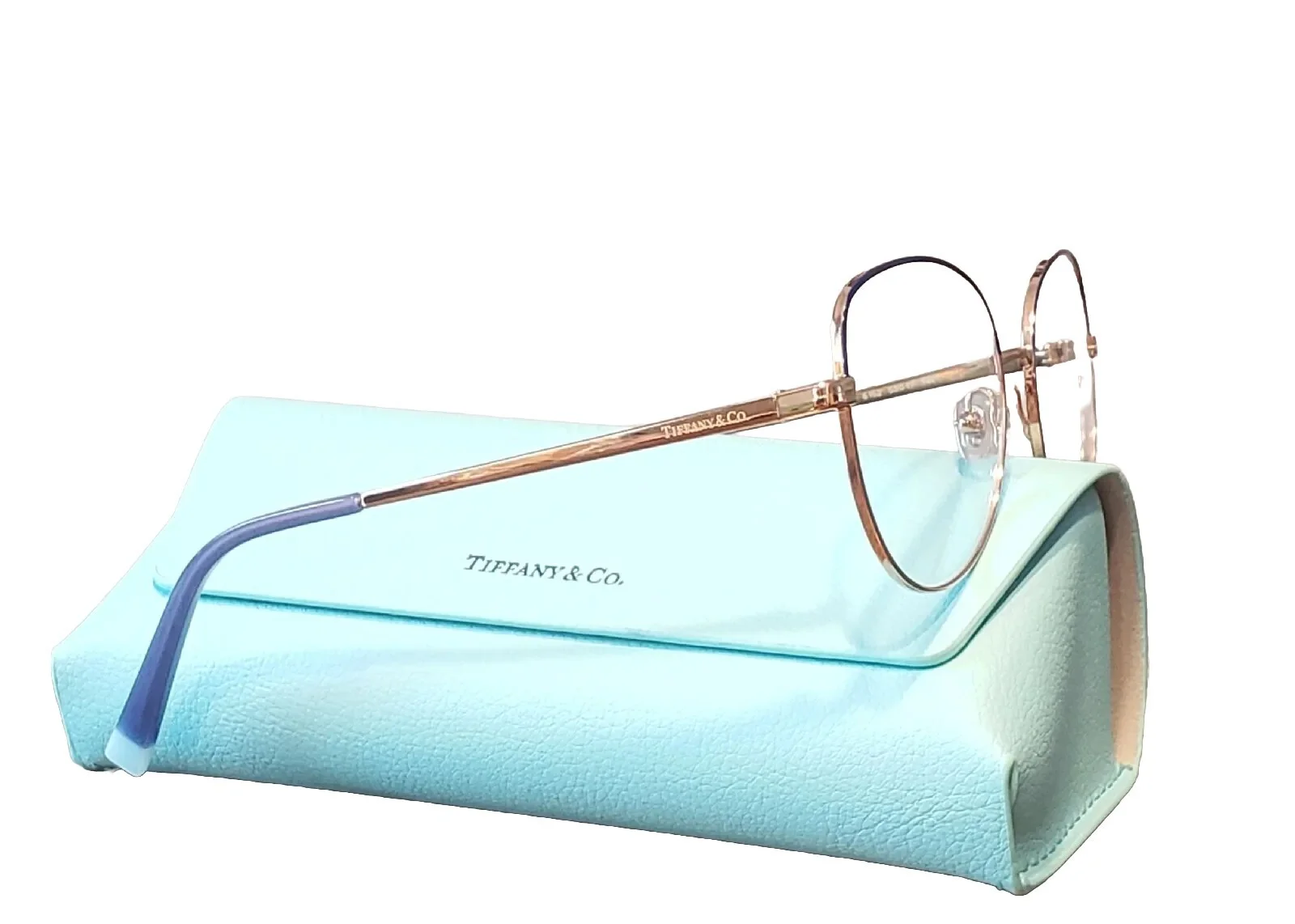 Tiffany & Co TF1138 6152 Blue & Rubedo Round Women